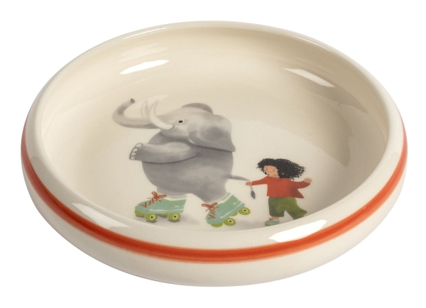 Kinderteller Elefant mit Kind Ø 18 cm